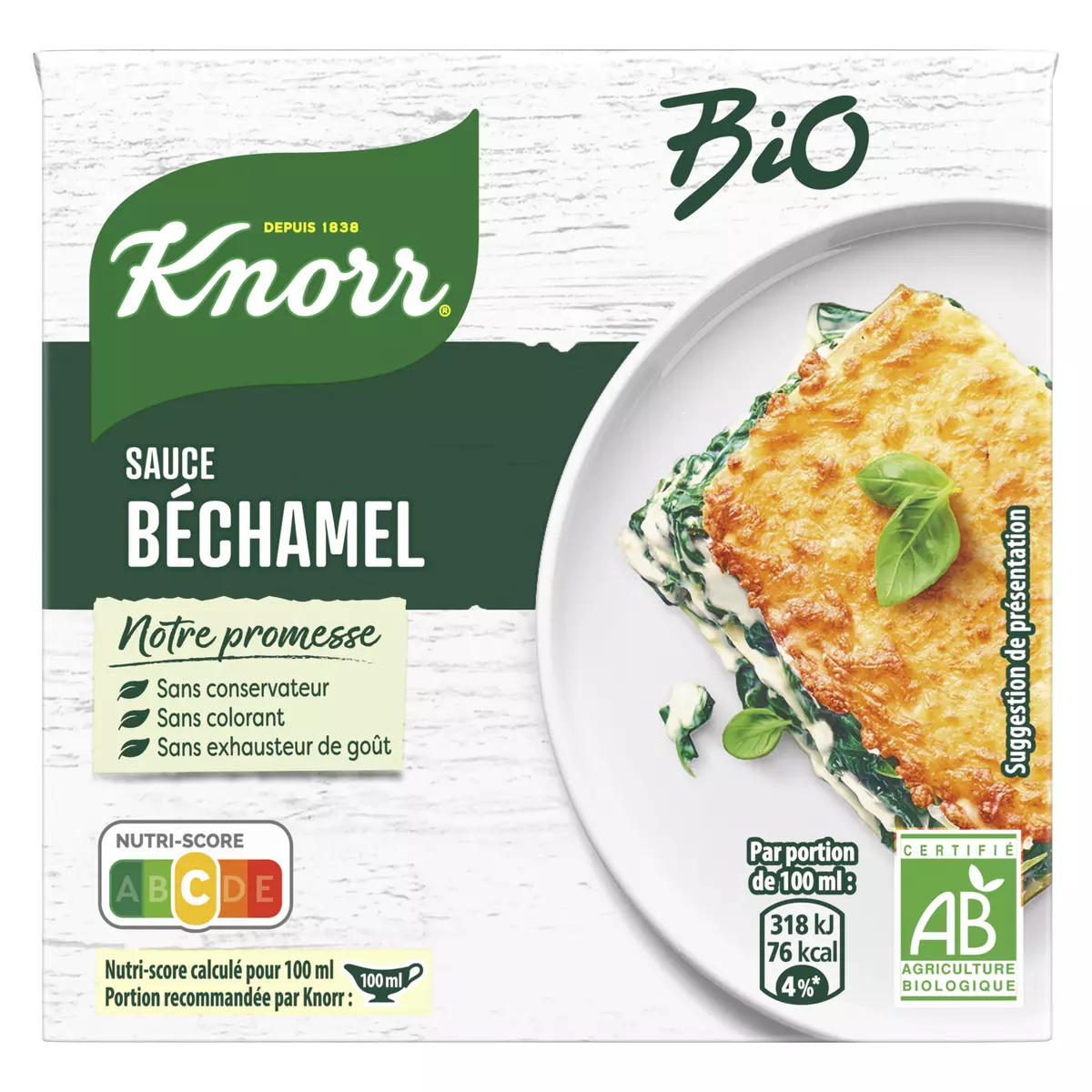 KNORR Sauce béchamel bio 50cl
