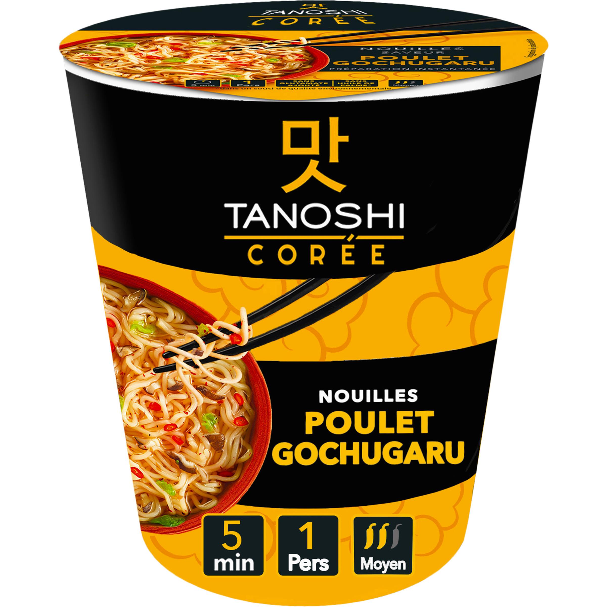 TANOSHI Nouilles instantanées au poulet moyen 1 personne 65g