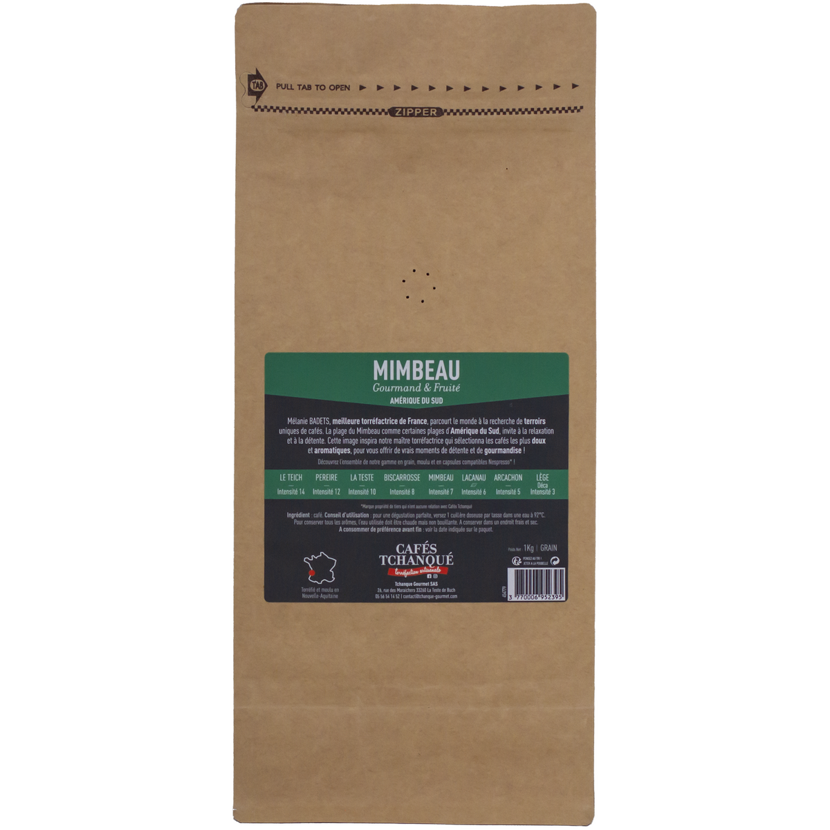 CAFÉS TCHANQUÉ Café en grain Arabica 1kg