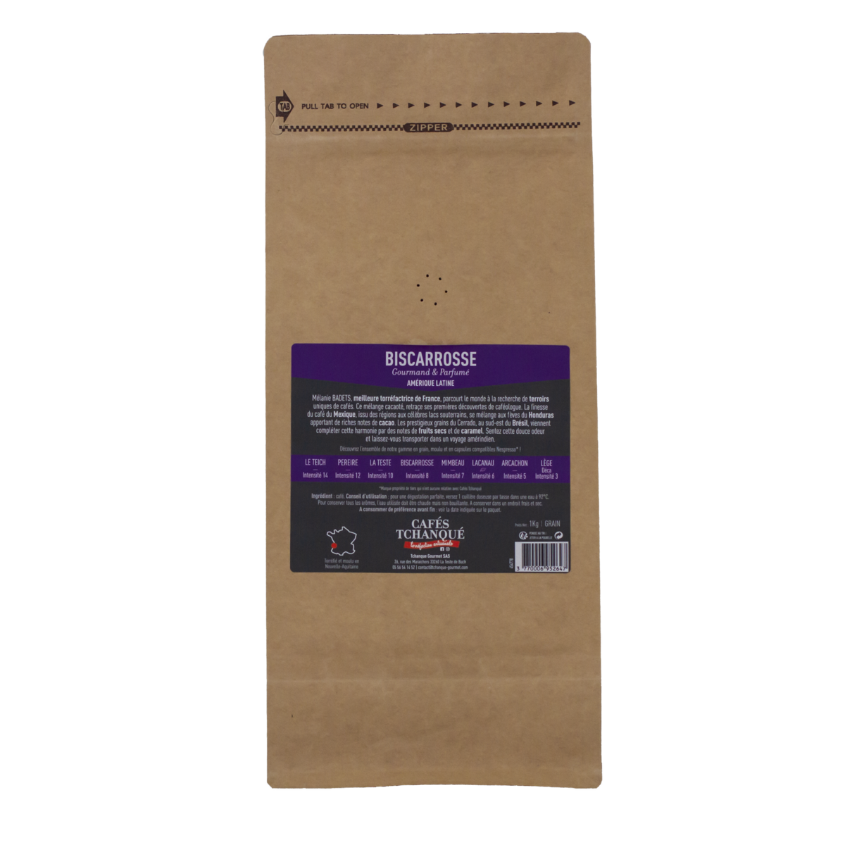 CAFÉS TCHANQUÉ Café en grain arabica 1kg