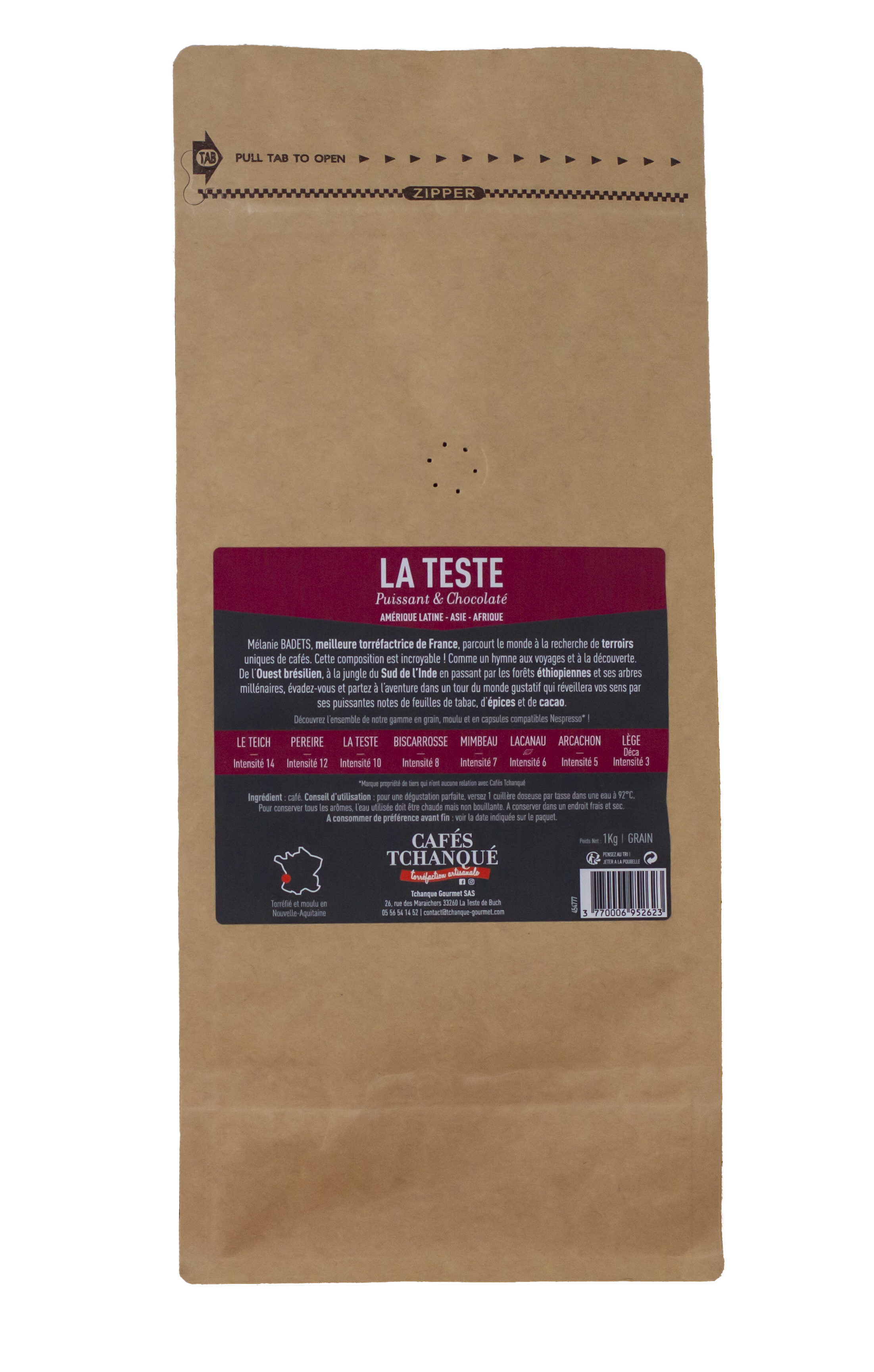 Voir la diapositive 2 : CAFÉS TCHANQUÉ Café en grain arabica 1kg