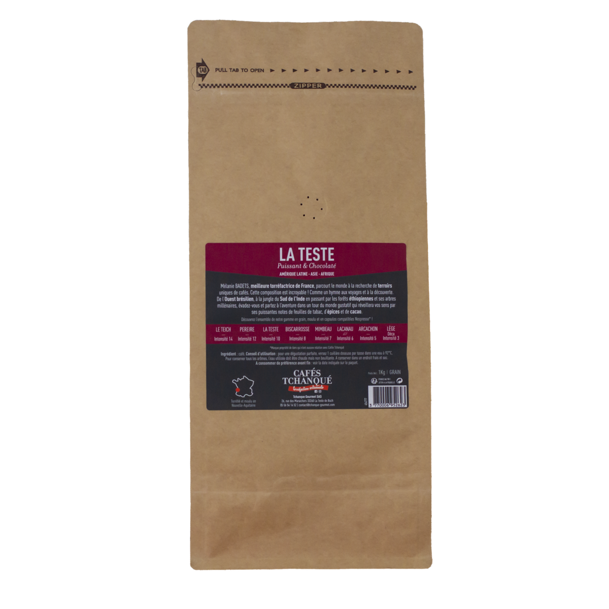 CAFÉS TCHANQUÉ Café en grain arabica 1kg