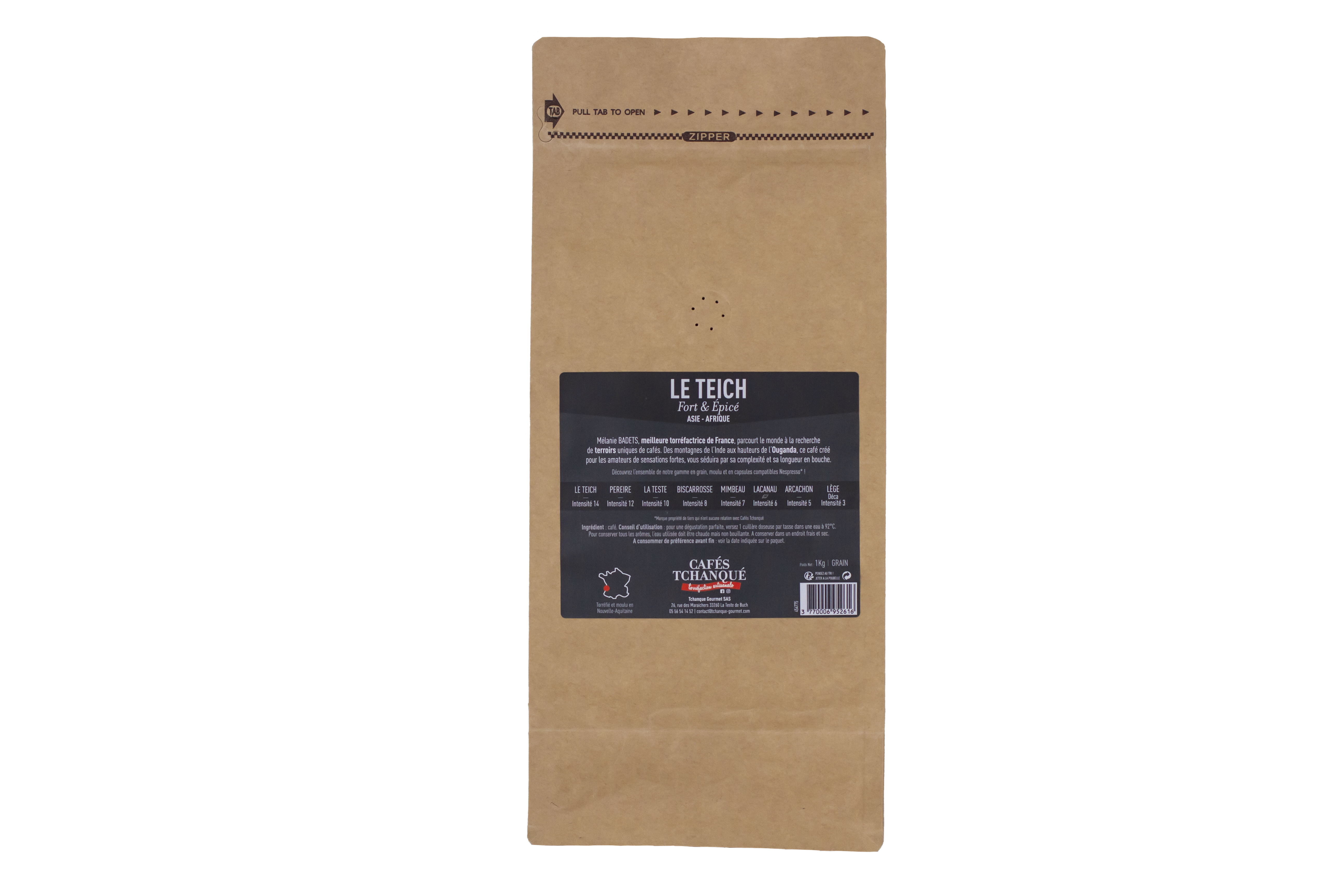 Voir la diapositive 2 : CAFÉS TCHANQUÉ Café en grain arabica 1kg