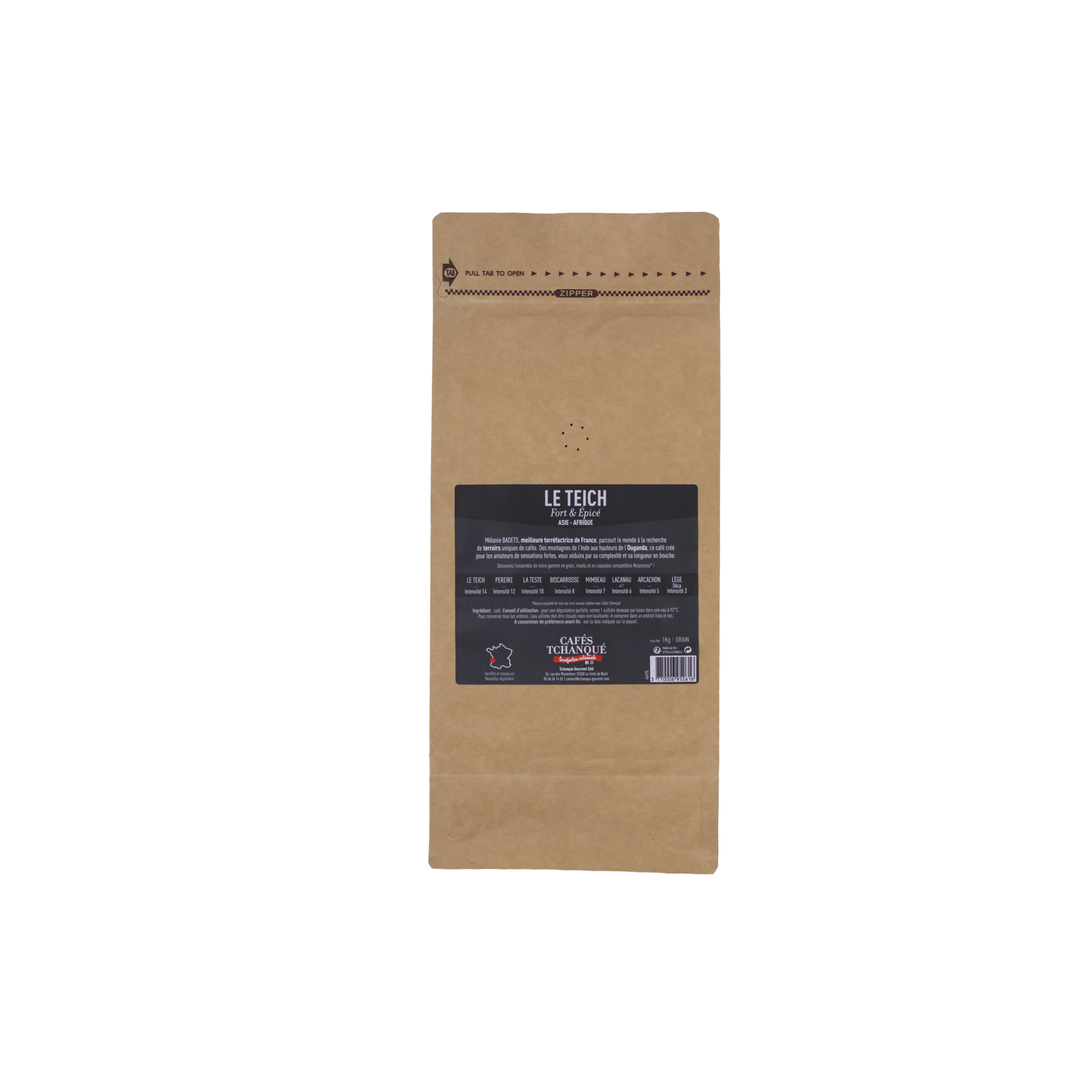 Voir la diapositive 2 : CAFÉS TCHANQUÉ Café en grain arabica 1kg
