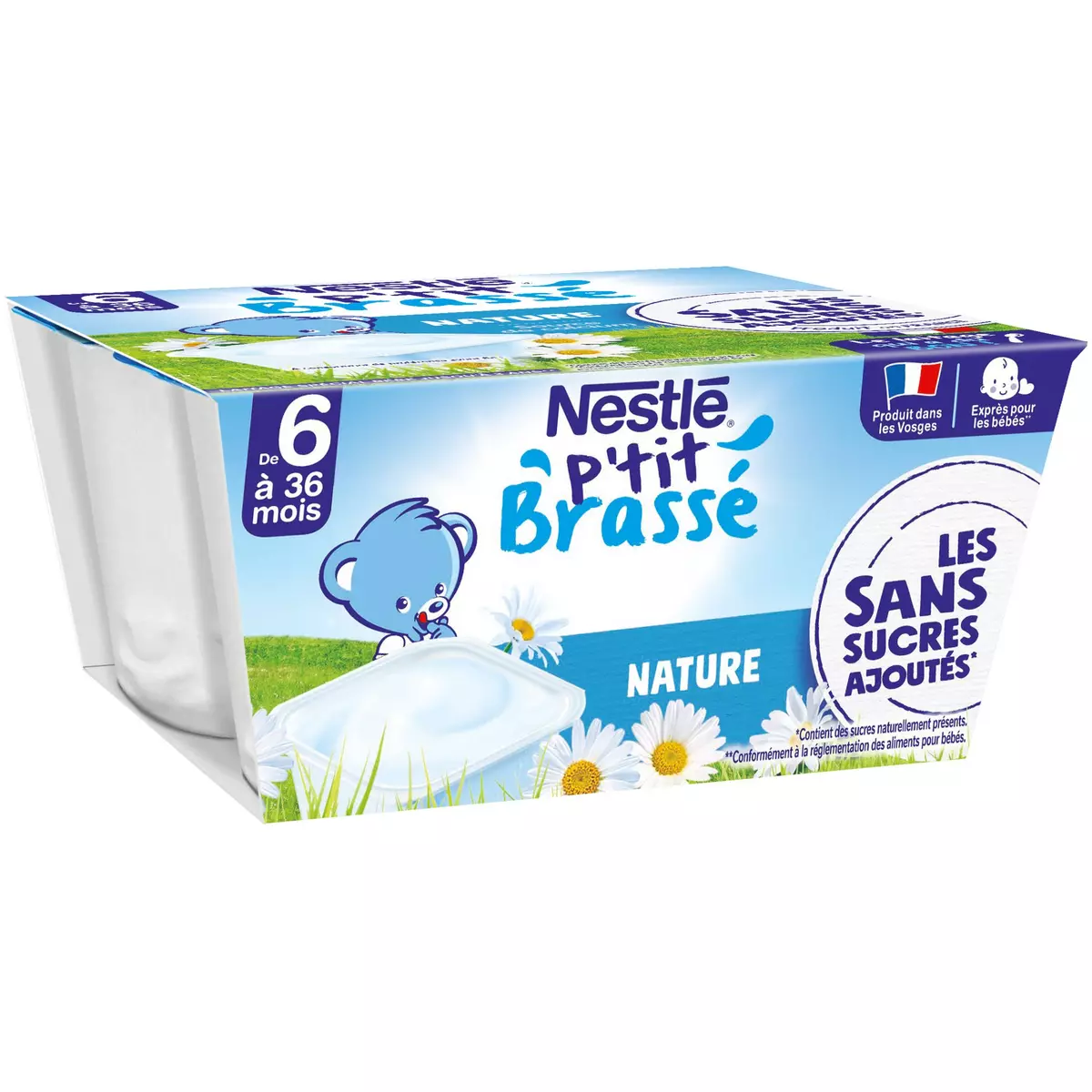 Brassés BIO Nature - Dessert Lacté Bébé dès 6 mois