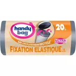 HANDY BAG Sacs poubelle fixation élastique 20l 15 sacs