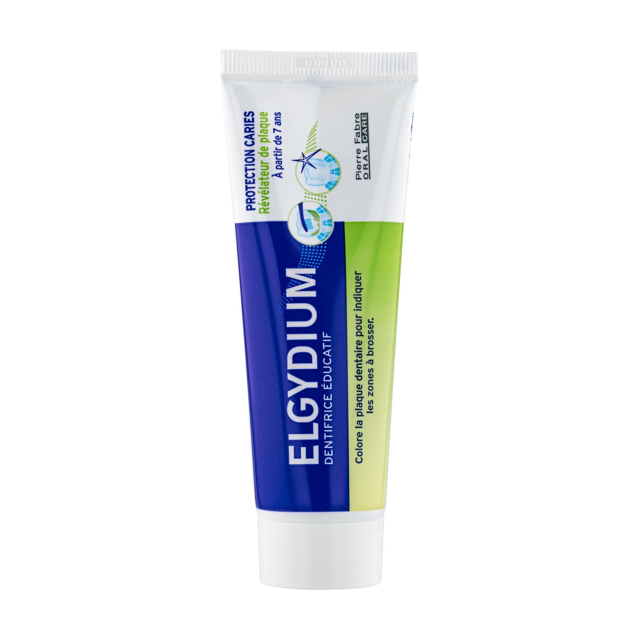 ELGYDIUM Dentifrice éducatif protection caries révélateur de plaque dès 7 ans 50ml