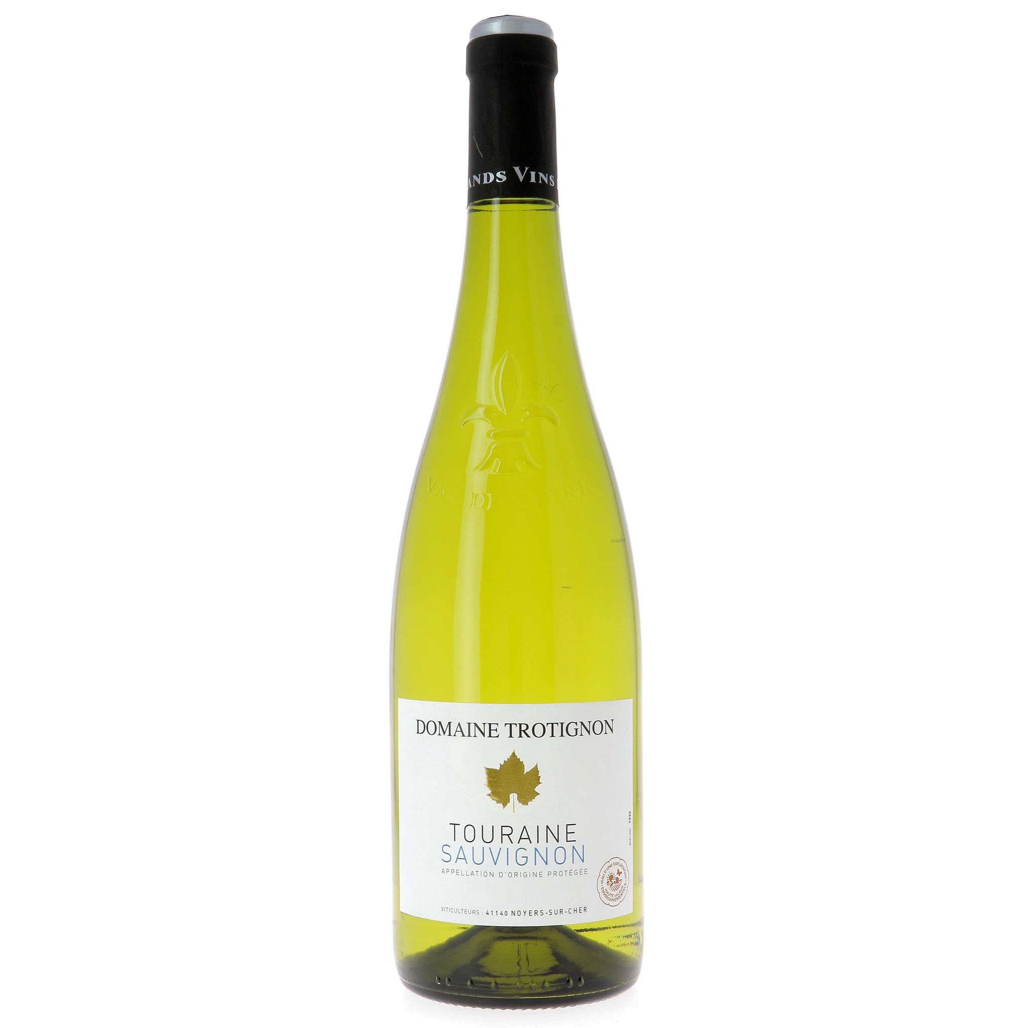 Voir la diapositive 2 : AOP Touraine Sauvignon Domaine Trotignon blanc 75cl