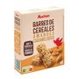 Voir la diapositive 2 : AUCHAN Crousti barres de céréales aux amandes caramélisées 6 barres 126g