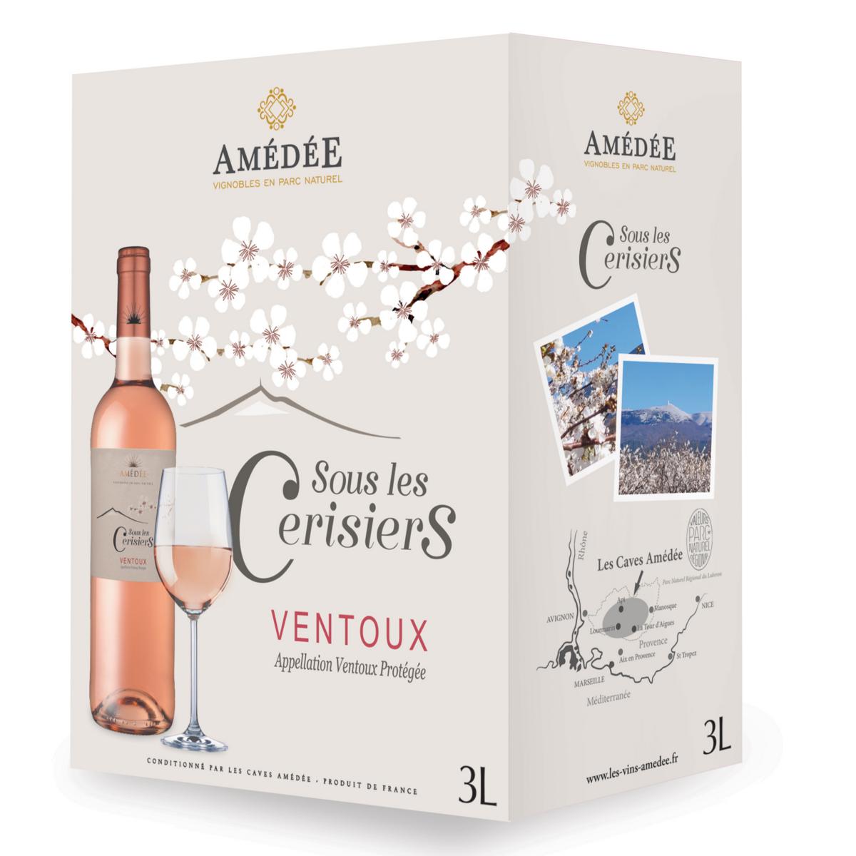 AOP Ventoux Sous les Cerisiers rosé bib 3l