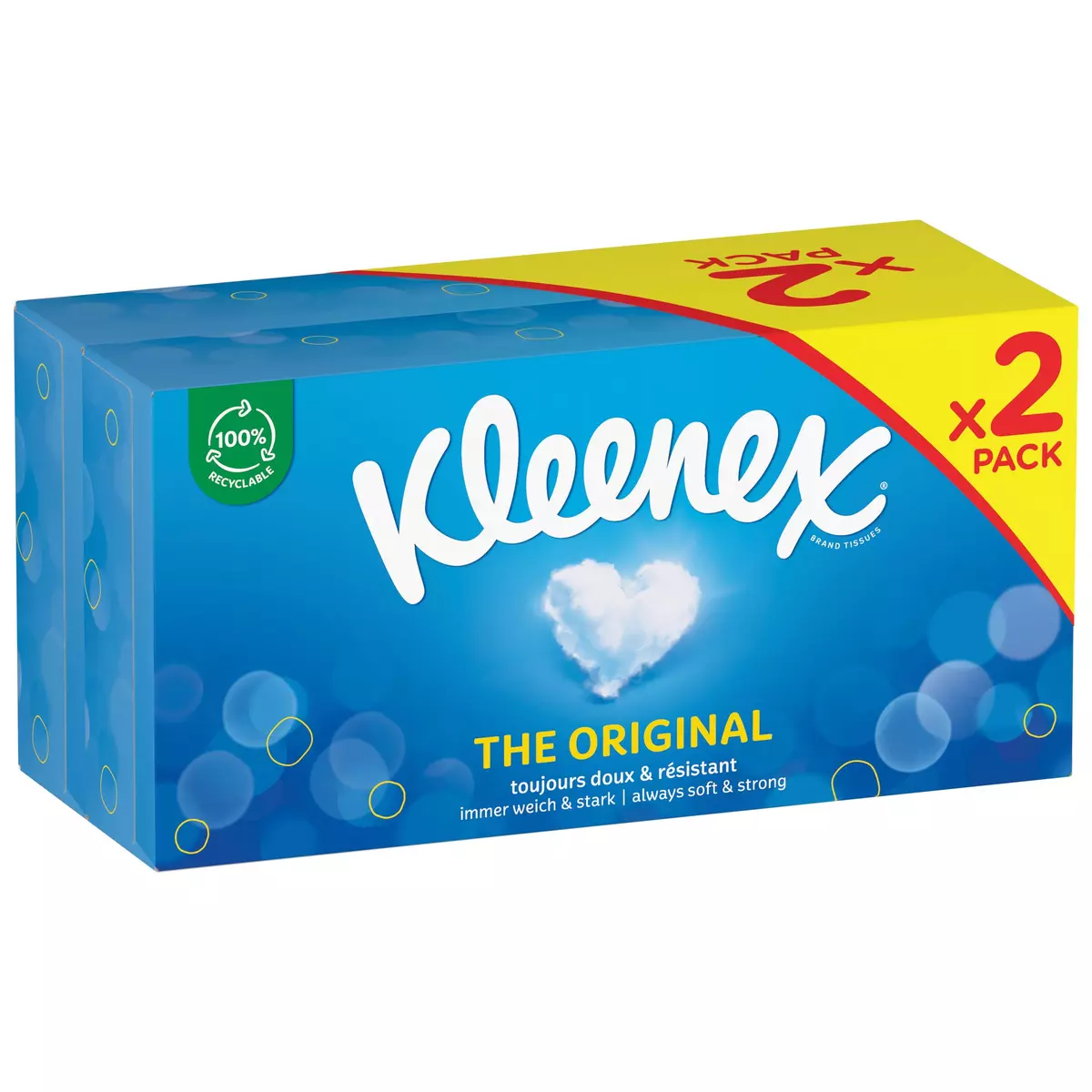 Boite de 100 mouchoirs Kleenex, lot de 21 boites