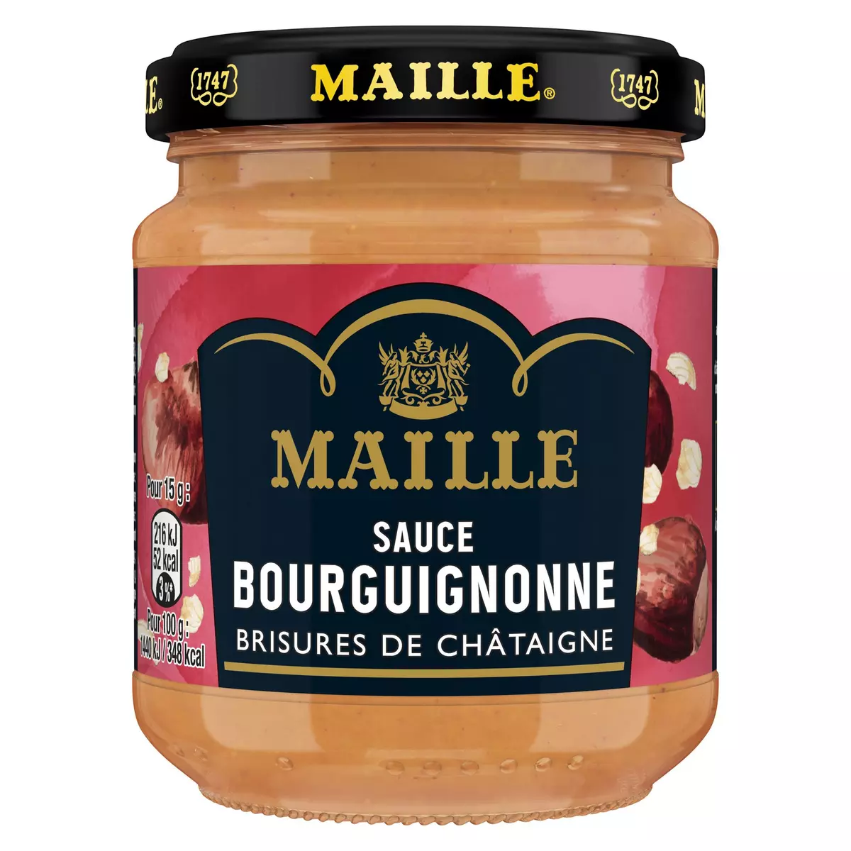 MAILLE Sauce Bourguignonne aux brisures de châtaigne en bocal 180g