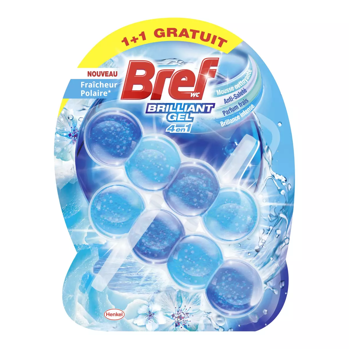 BREF Bloc WC gel fraicheur polaire 1+1 offert
