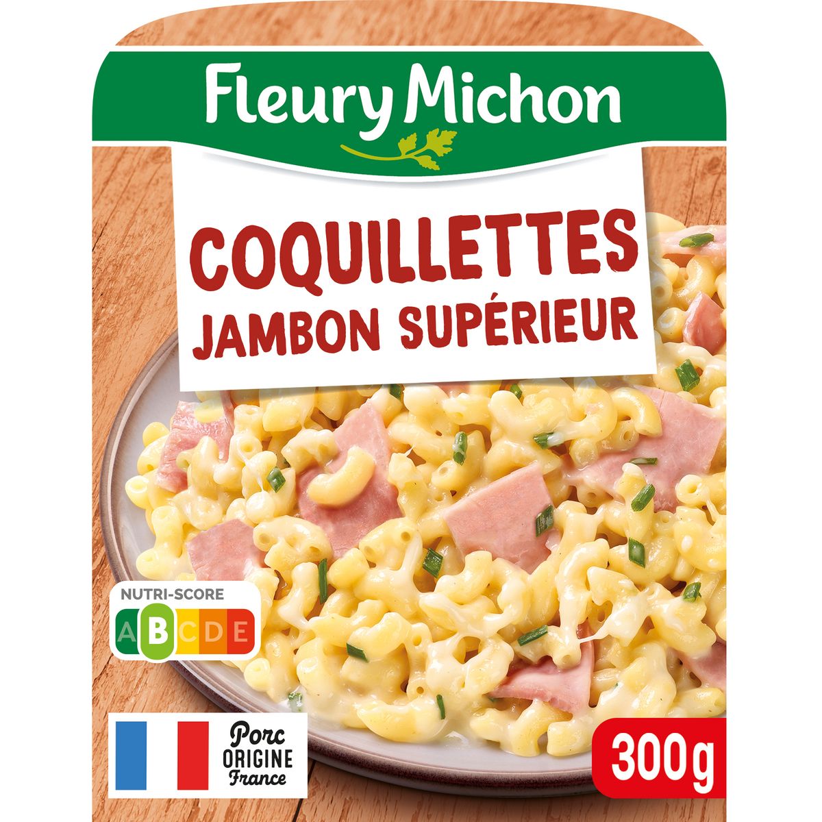 FLEURY MICHON Coquillettes au jambon sans nitrite façon risotto 1 portion 300g