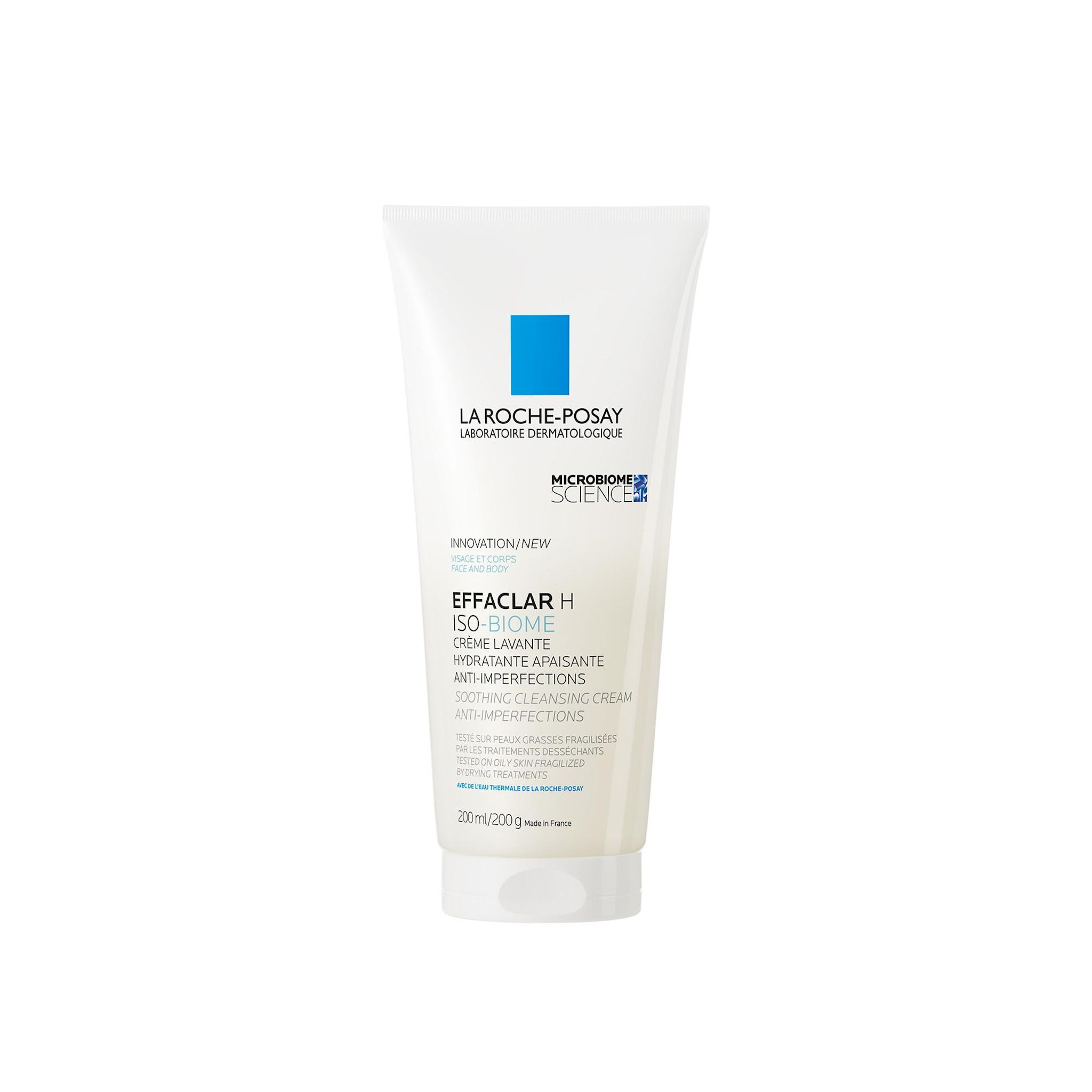 LA ROCHE POSAY Effaclar Iso biome Crème lavante hydratante apaisante anti imperfections 200ml