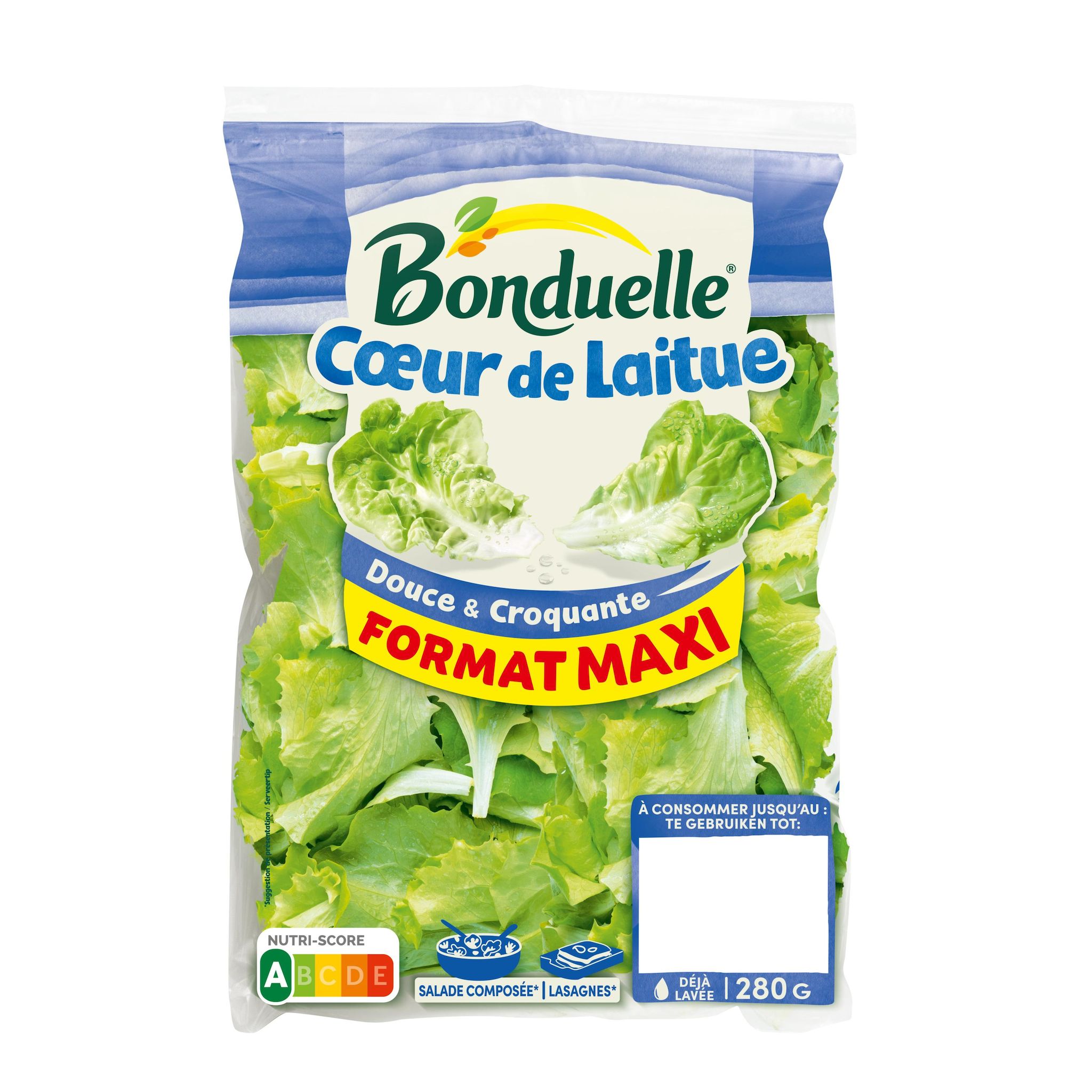 BONDUELLE Cœur de laitue maxi format 3-4 parts 280g