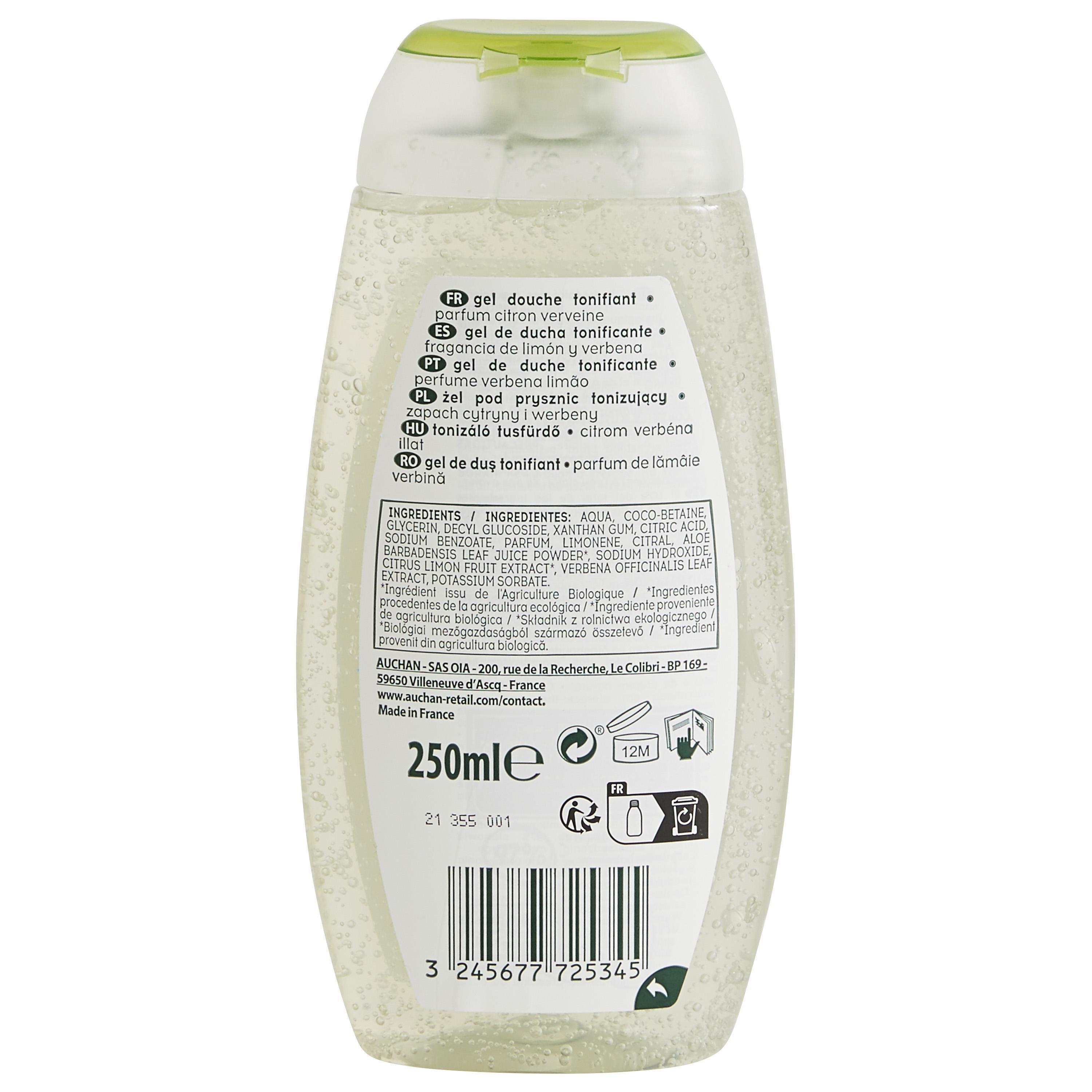 Voir la diapositive 2 : COSMIA BIO Gel douche tonifiant au citron et verveine bio 250ml