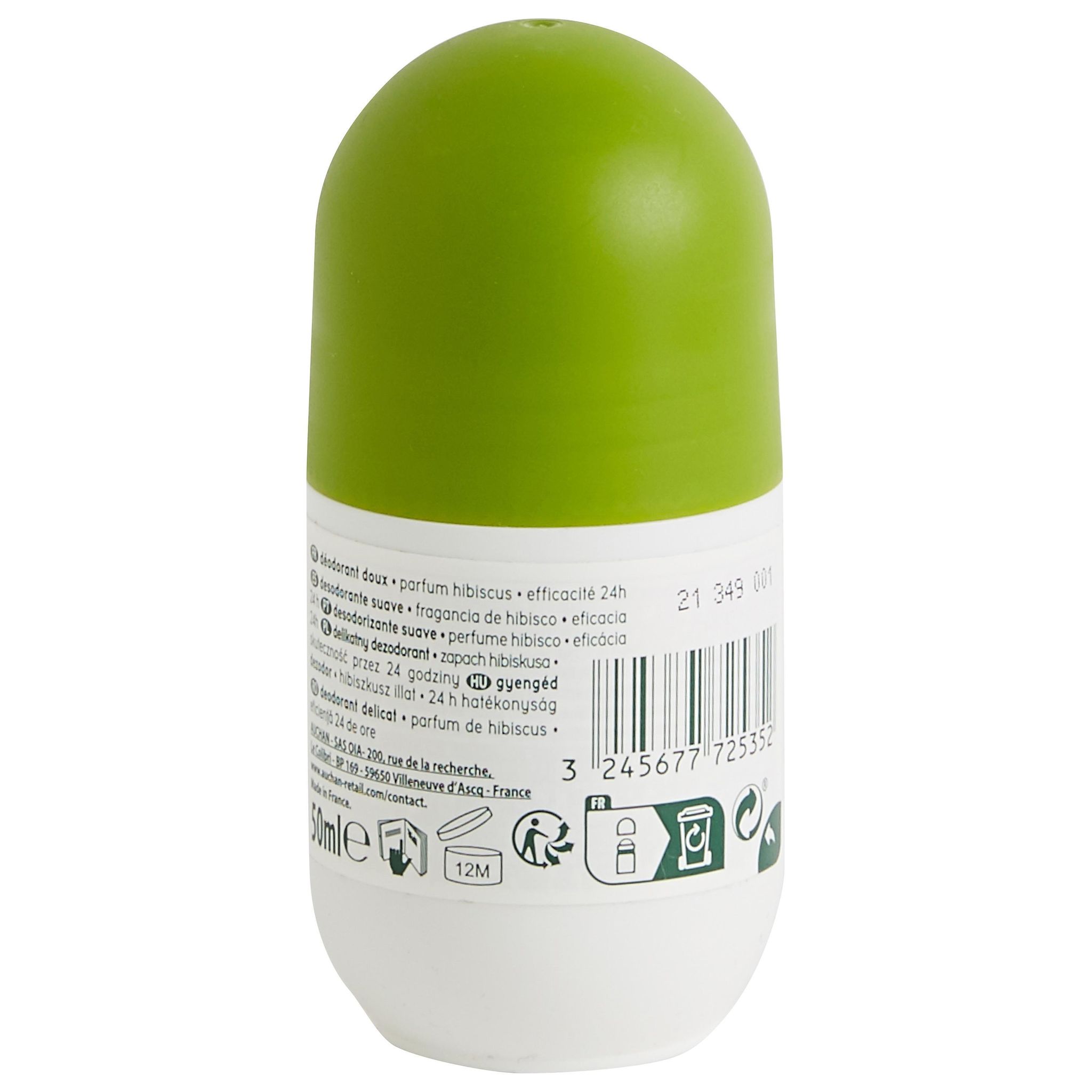 Voir la diapositive 2 : COSMIA BIO Déodorant bille bio femme 24h doux à l'hibiscus tous type de peaux 50ml