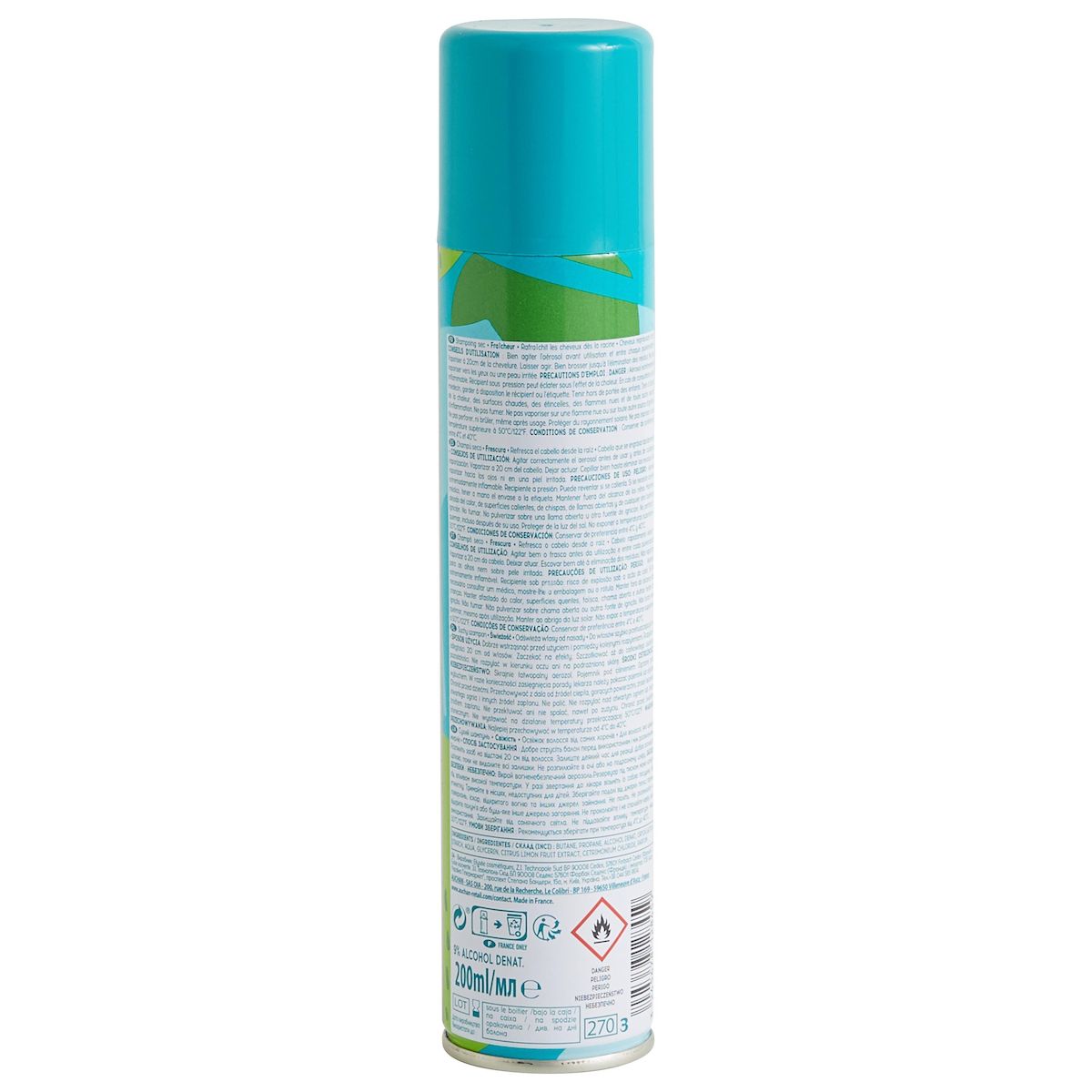 COSMIA Shampoing sec fraicheur cheveux regraissant vite 200ml