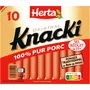 HERTA Knacki saucisse réduit en sel pur porc 10 pièces 350g