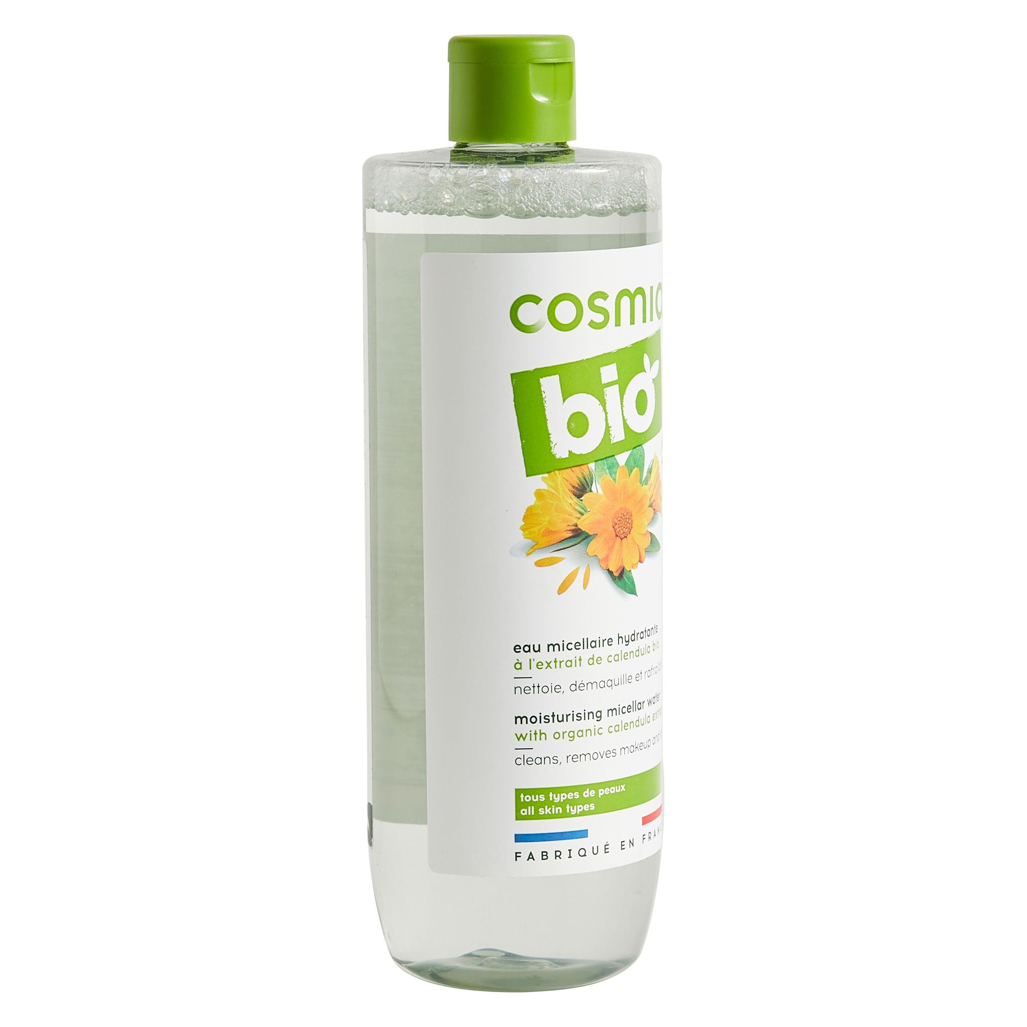 Voir la diapositive 2 : COSMIA BIO Eau micellaire hydratante à l'extrait de calendula bio tous types de peaux 500ml