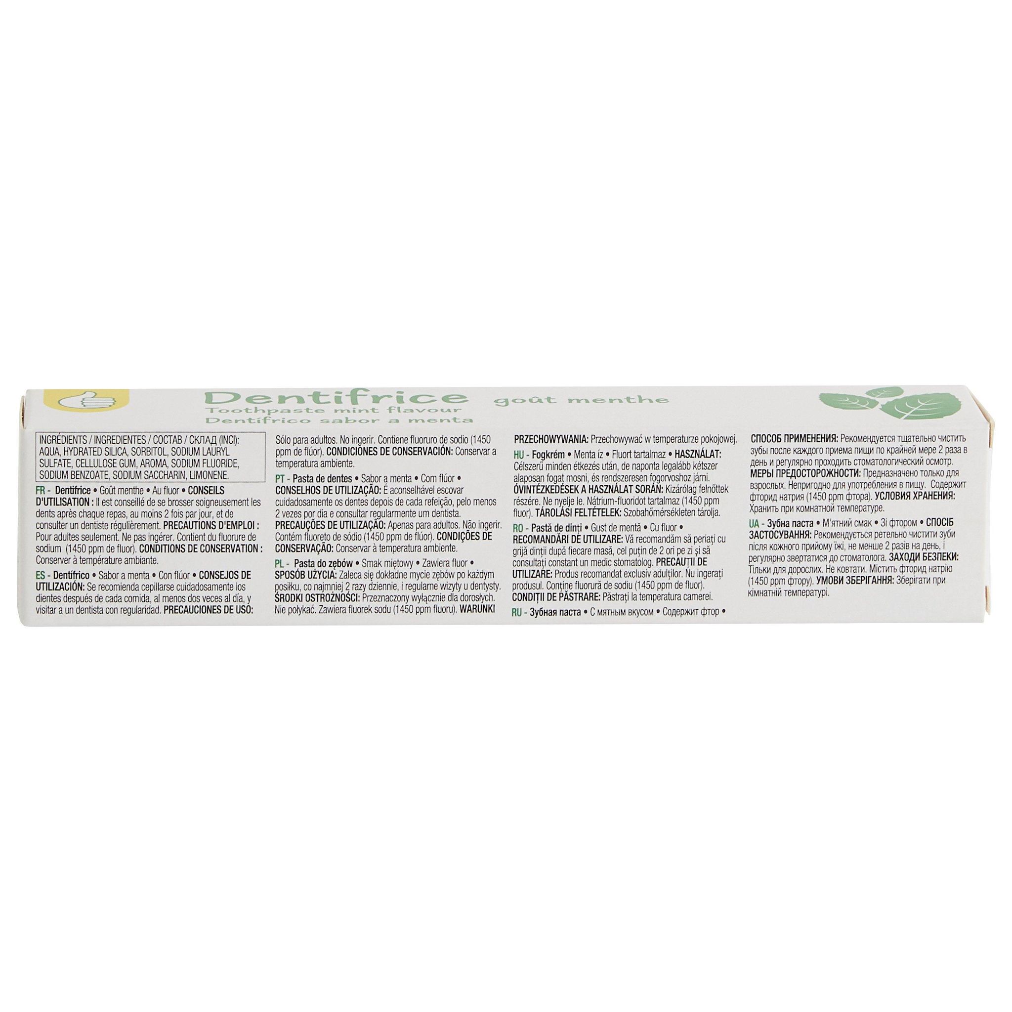 Voir la diapositive 2 : POUCE Dentifrice goût menthe 75ml