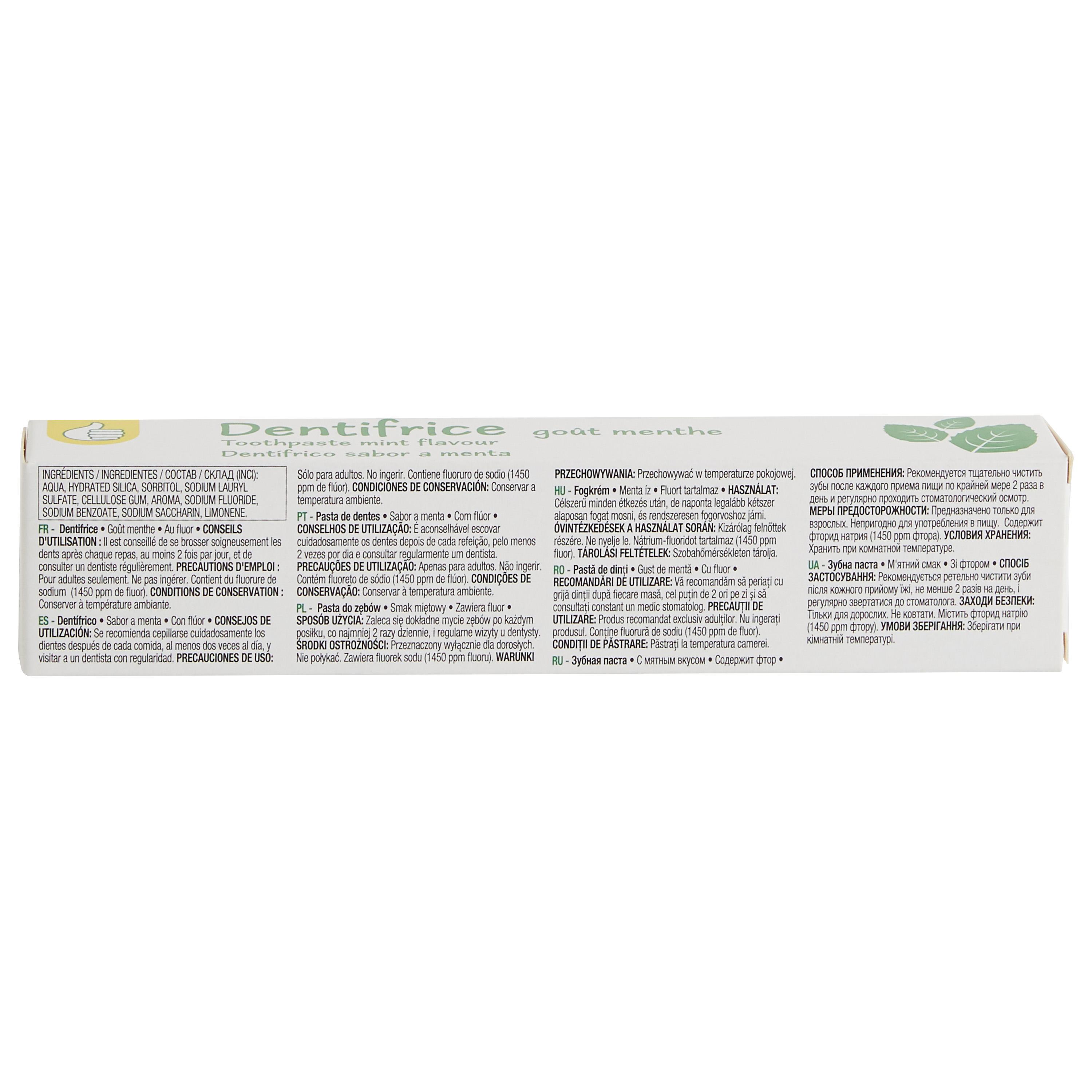 Voir la diapositive 3 : POUCE Dentifrice goût menthe 75ml
