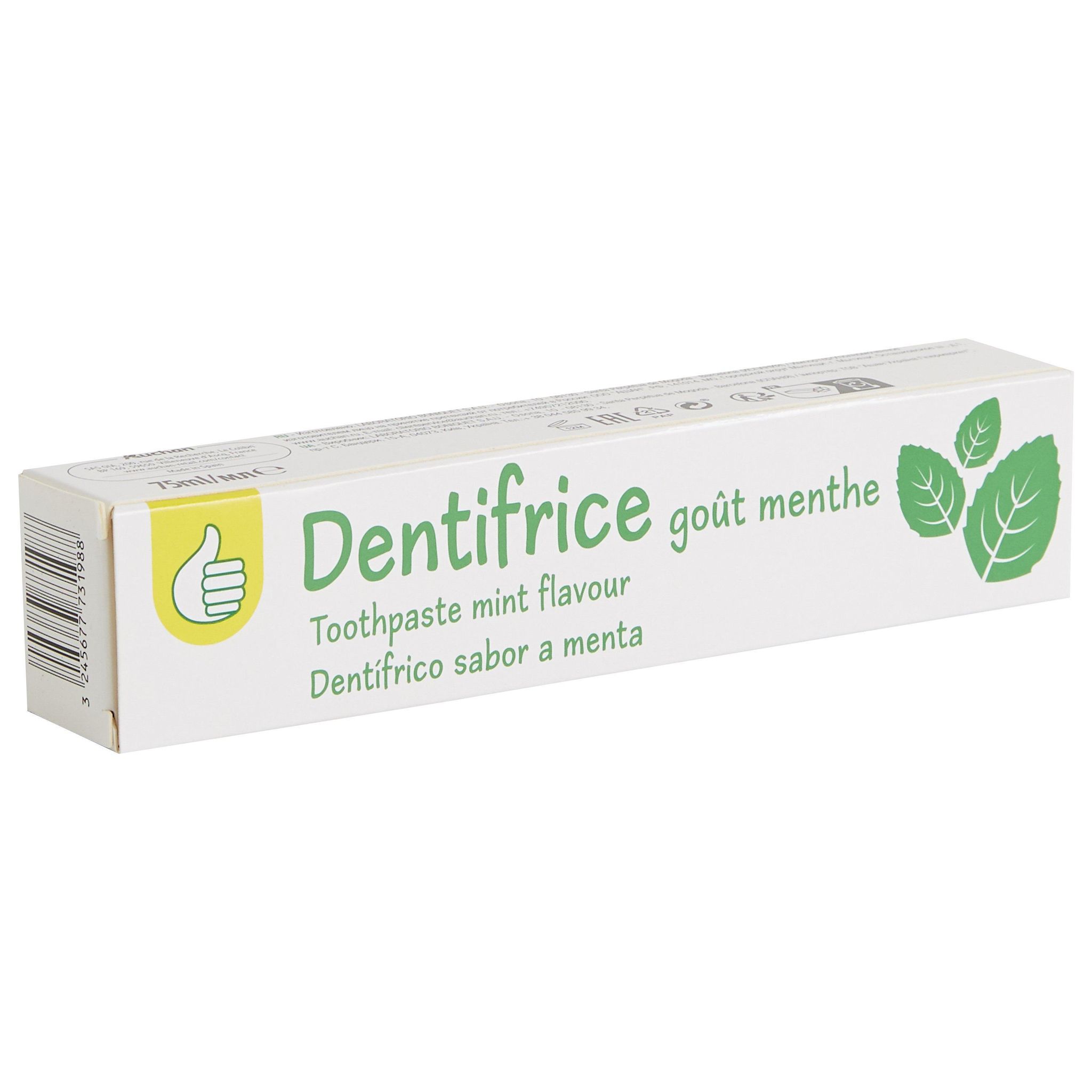 Voir la diapositive 3 : POUCE Dentifrice goût menthe 75ml