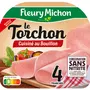 FLEURY MICHON Jambon le torchon sans nitrite 4 tranches 140g