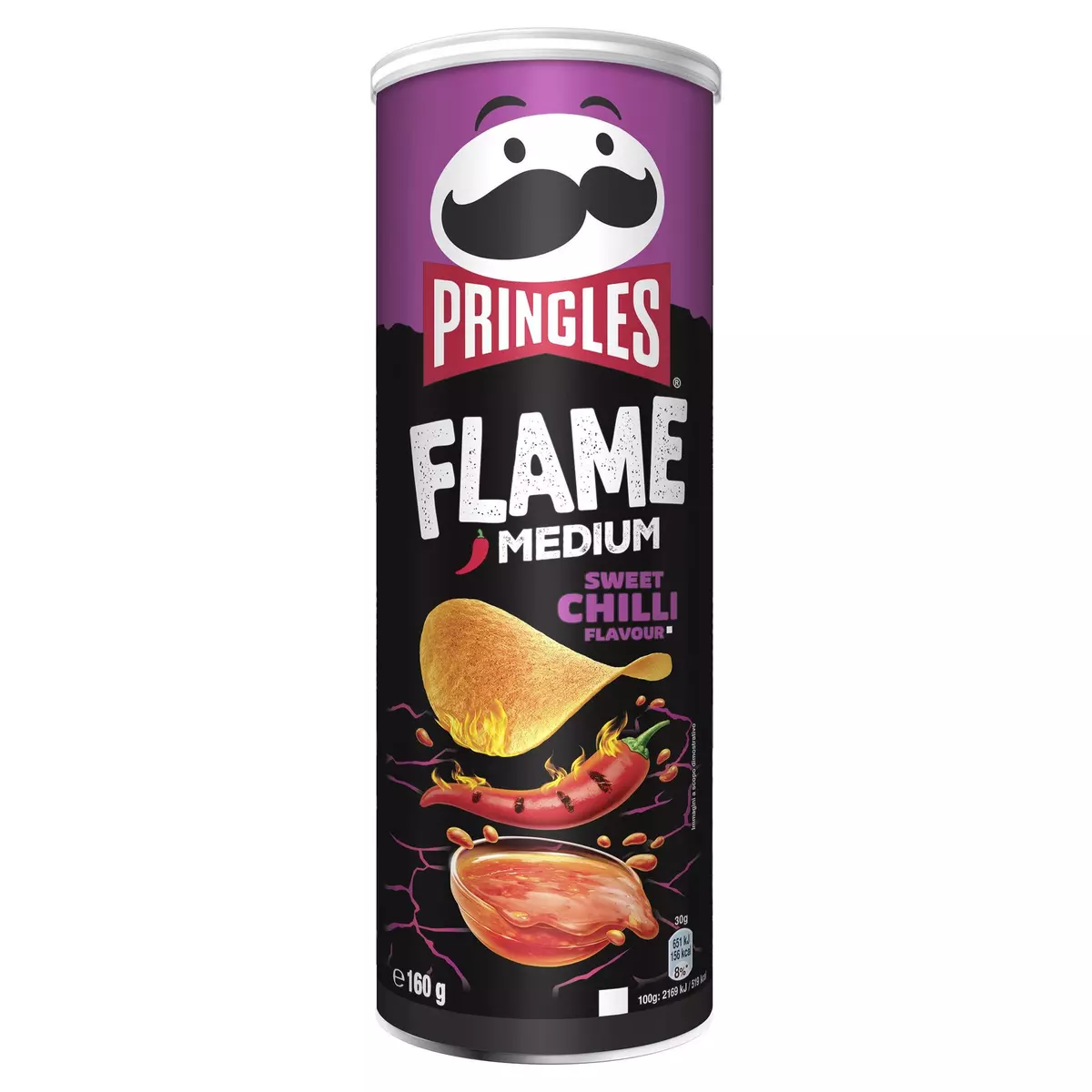 PRINGLES Chips tuiles flame piment doux 160g