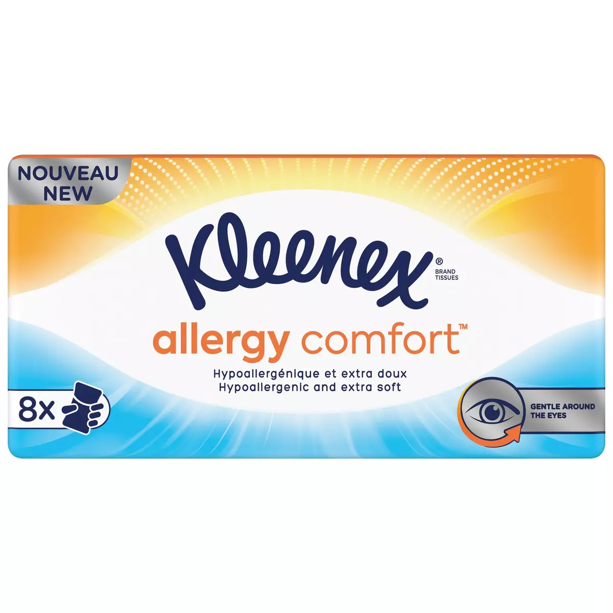 KLEENEX Paquets de mouchoirs allergy comfort 8 paquets
