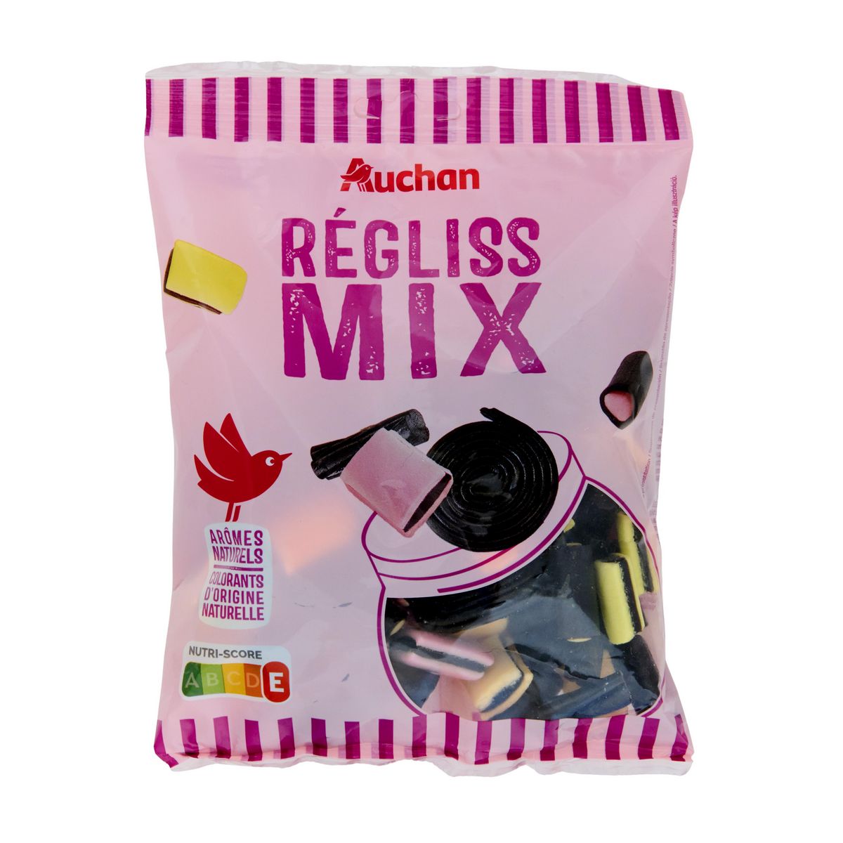 AUCHAN Regliss' mix assortiment bonbons réglisse 300g