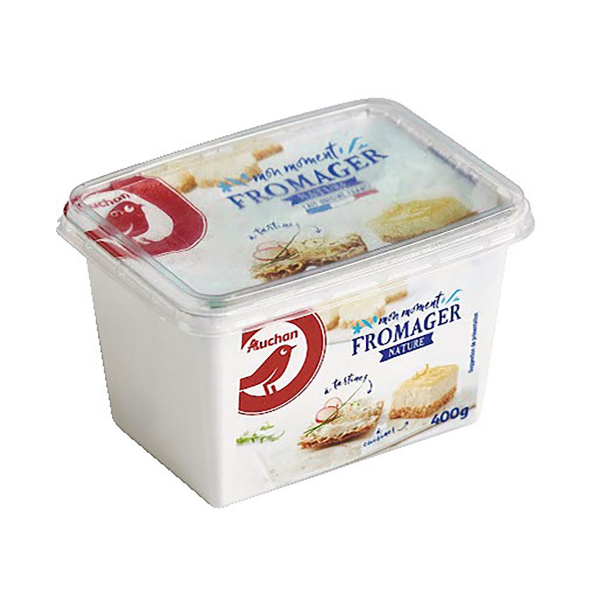 AUCHAN Fromage frais nature 400g