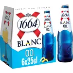 1664 Blanc Bière blanche sans alcool 0.0% bouteilles 6x25cl