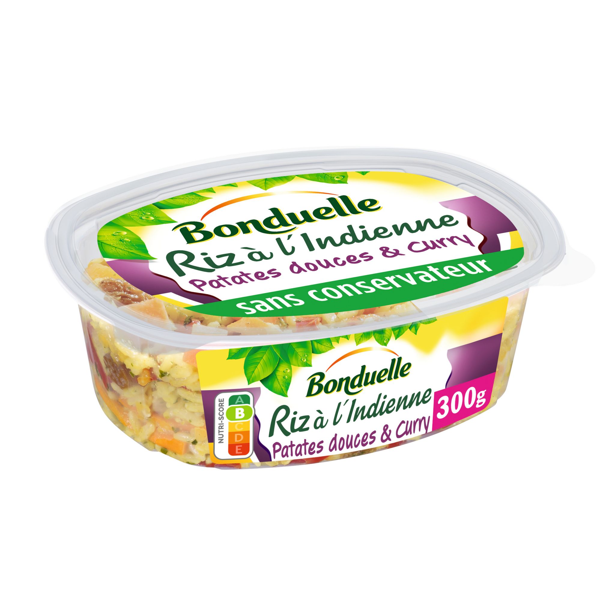 BONDUELLE Riz à l'indienne patates douces et curry 300g
