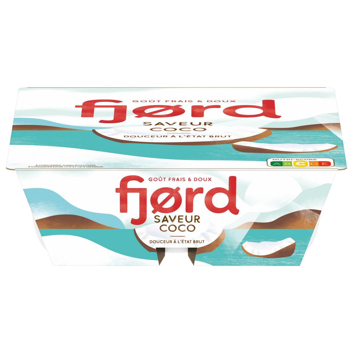 FJORD Yaourt saveur coco fromage blanc 4x125g