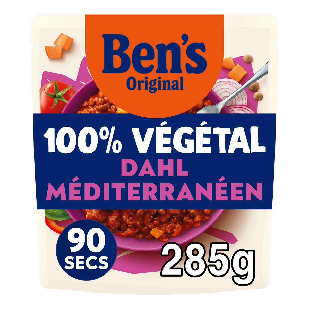 BEN'S ORIGINAL Sauce Dahl méditerranéen 100% végétal sachet exprès 285g
