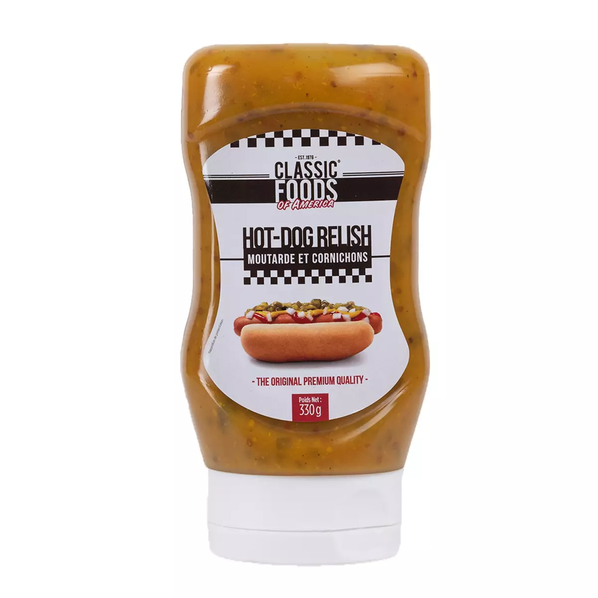 CLASSIC FOODS OF AMERICA Hot-dog relish moutarde et cornichons 300g