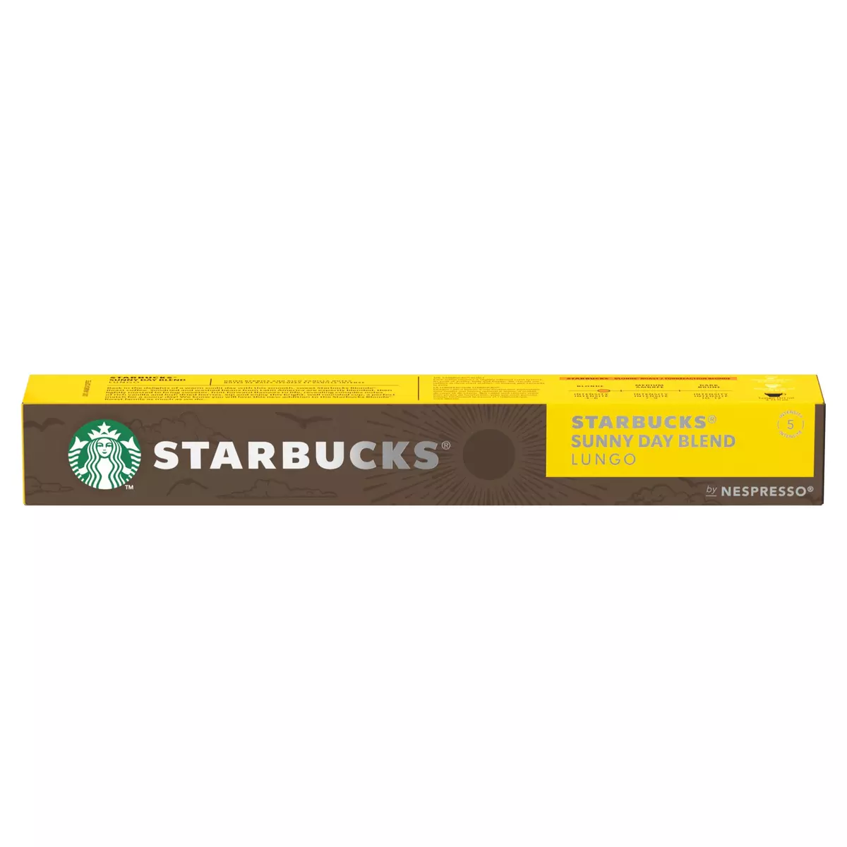 STARBUCKS Capsules de café sunny day blend compatibles Nespresso 10 capsules 56g