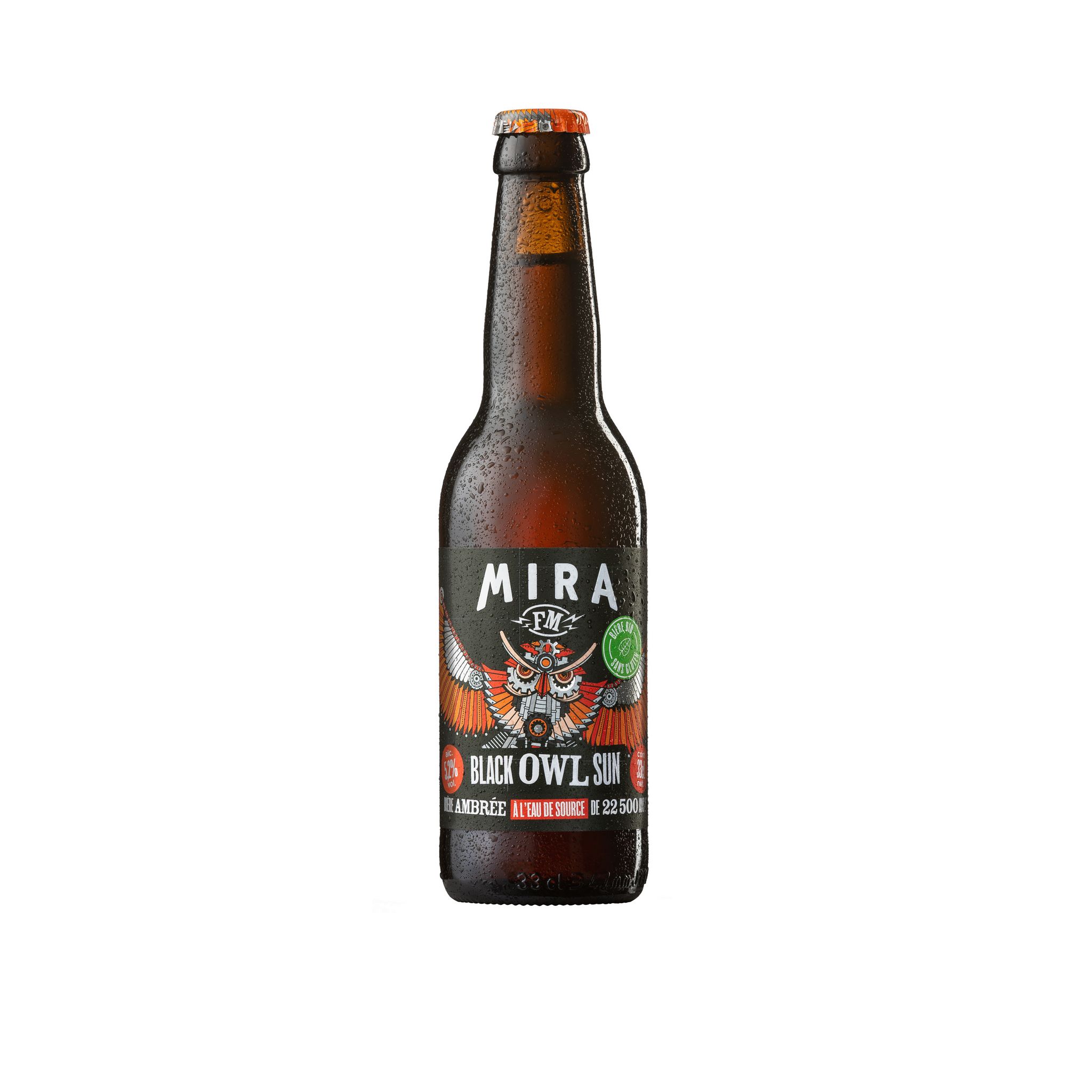 MIRA Bière ambrée 5.2% bio 33cl