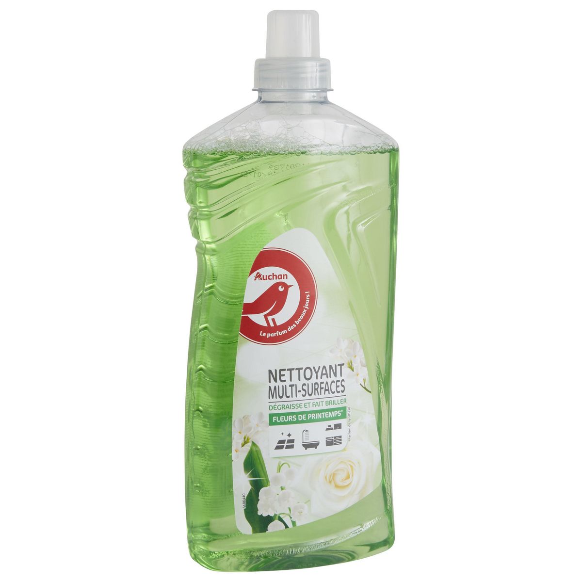 AUCHAN Nettoyant liquide multi-surfaces fleurs de printemps 1.25l