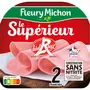 FLEURY MICHON Jambon label rouge sans nitrite 2 tranches 80g