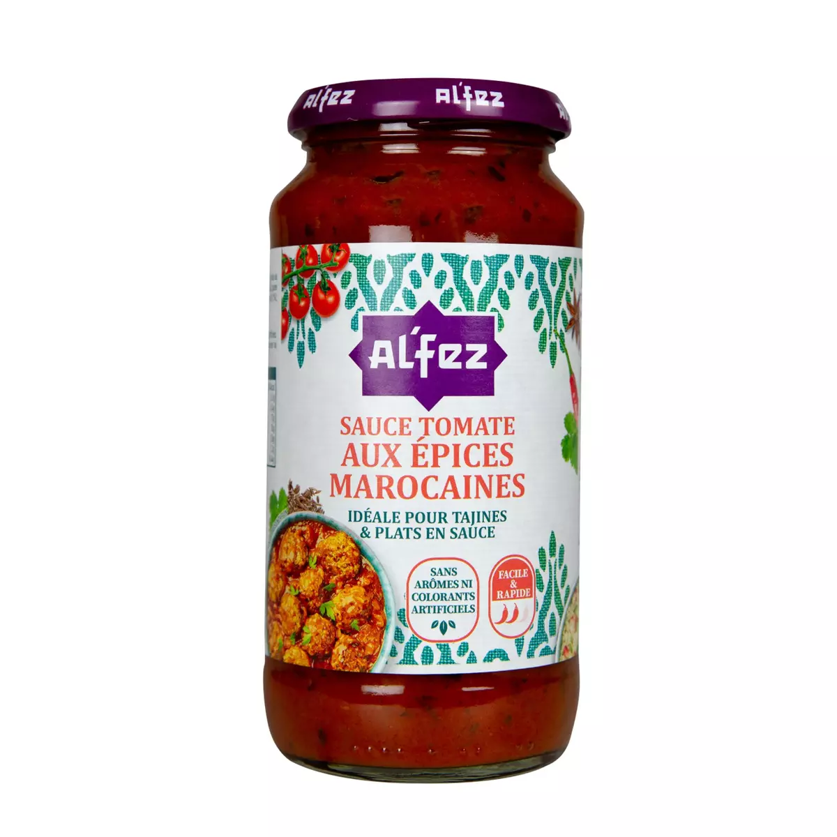 AL'FEZ Sauce tomate aux épices marocaines 450g