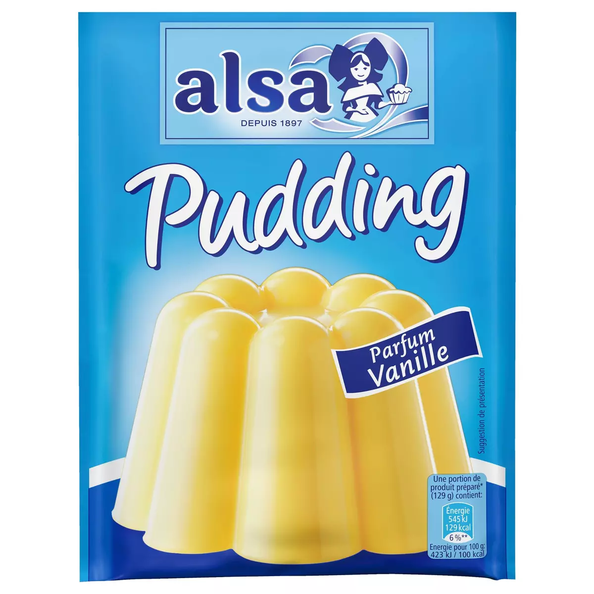 ALSA Préparation pour pudding parfum vanille 111g