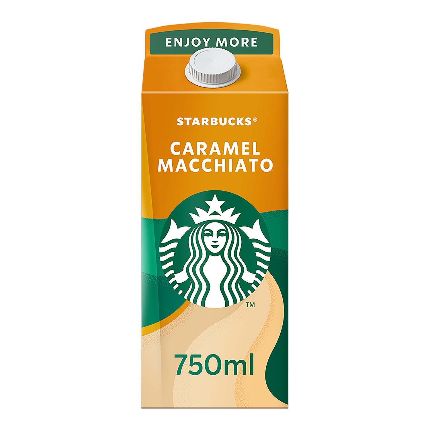 Voir la diapositive 2 : STARBUCKS Café frais avec lait onctueux saveur caramel macchiato 750ml