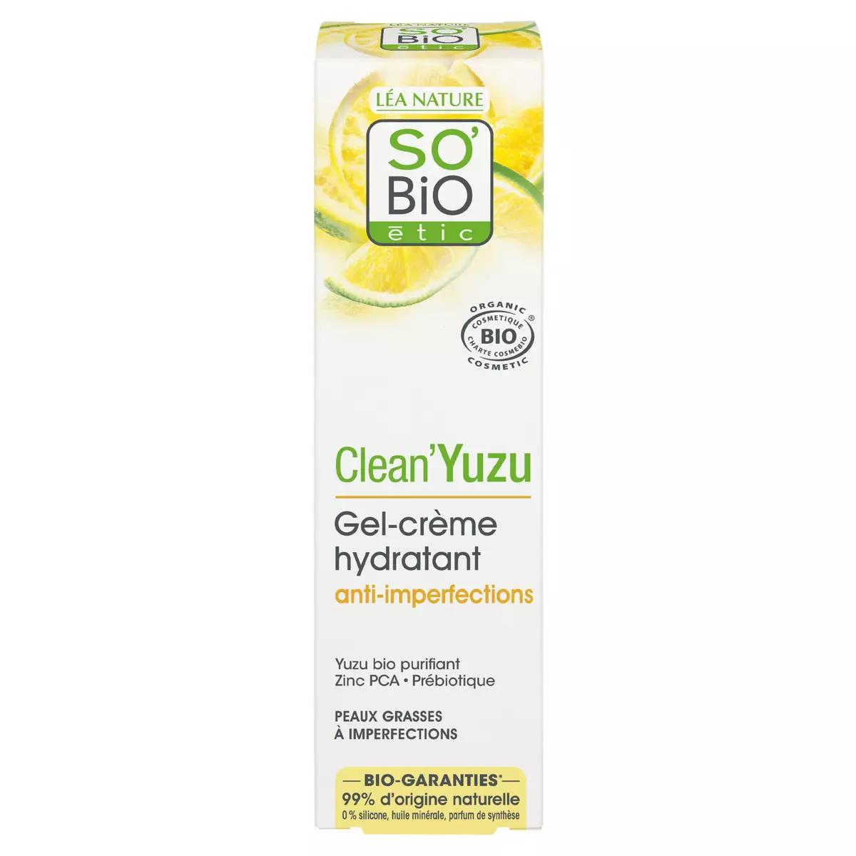 SO BIO ETIC Gel crème hydratant anti-imperfection yuzu 40ml