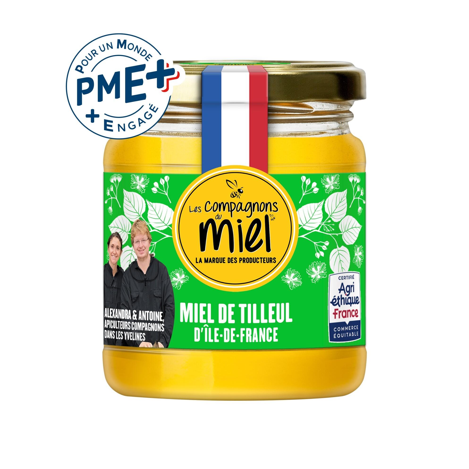 LES COMPAGNONS DU MIEL Miel de tilleul d'Île-de-France 250g
