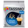 TASSIMO Dosettes de café L'Or café long décaféiné 16 dosettes 106g