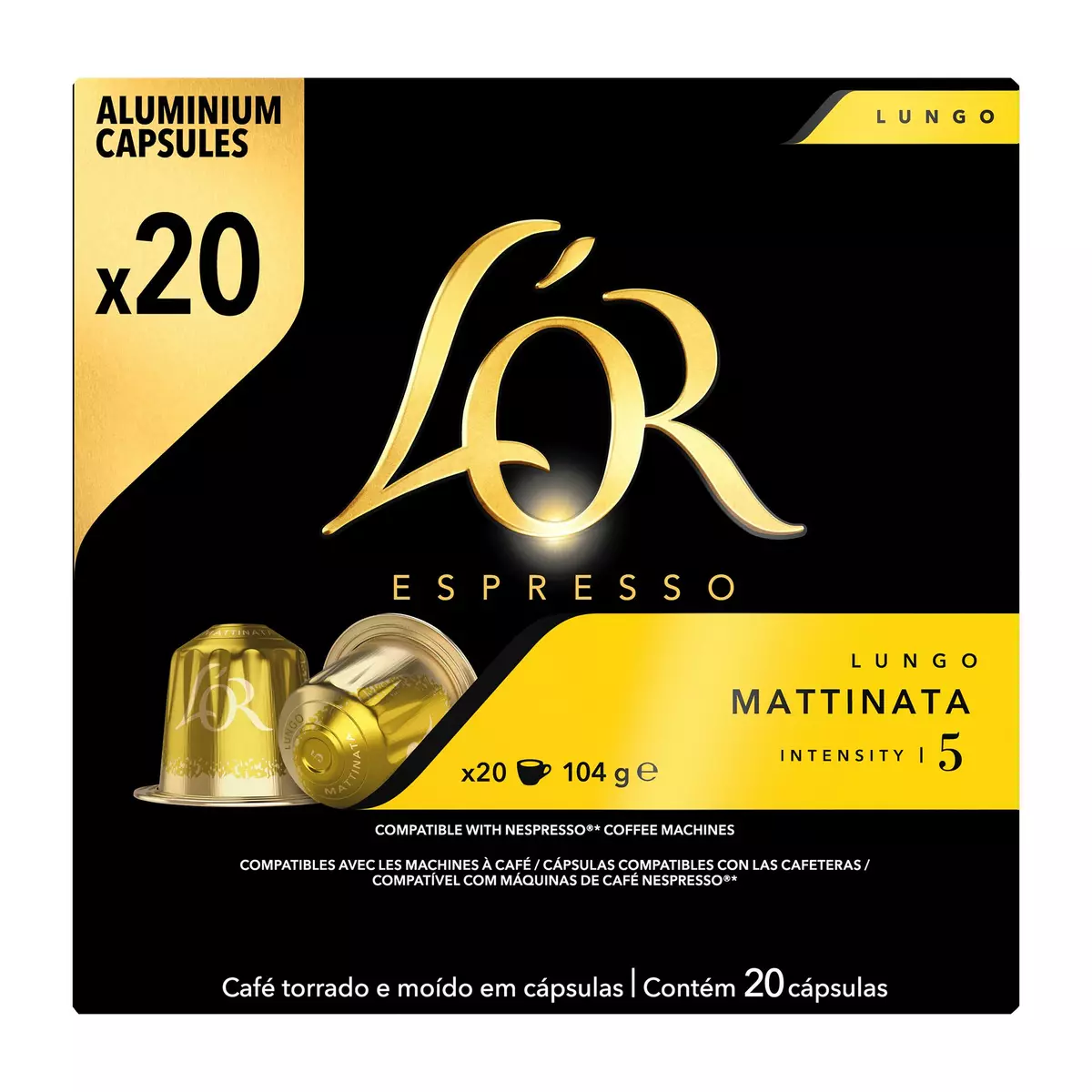 AUCHAN Dosettes de café classique intensité 5 compatibles Senseo 60 dosettes  414g pas cher 