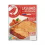 AUCHAN Lasagnes à la bolognaise 4 portions 1kg